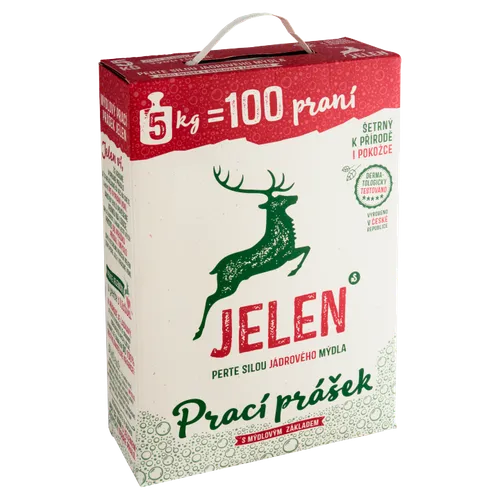 Jelen Prací prášek s mýdlovým základem 100 praní 5kg