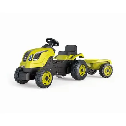 Smoby Šliapací traktor Farmer XL zelený s vozíkom
