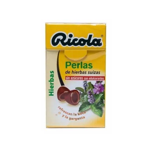 ricola perlas sin azucar hierbas 25 g