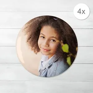 smartphoto Magnet Button gross - 4 Stk. zur Geburt