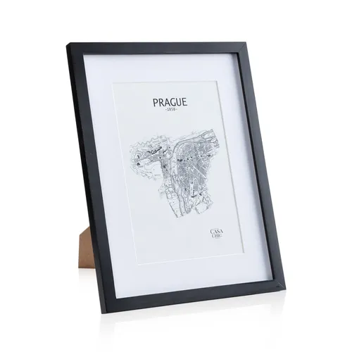 Casa Chic Bristol Bilderrahmen Glasscheibe 30 x 40 cm mit Passepartout Echtholz