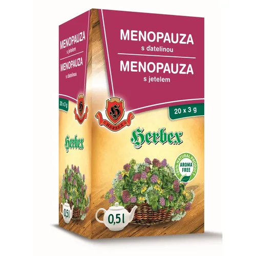 Herbex Menopauza s jetelem 20x3g sáčků
