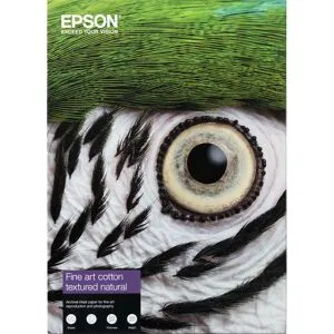 Epson A4 Fine Art Cotton Textured Natural 300g, 25 ark