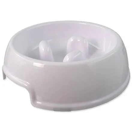 Miska DOG FANTASY proti hltaniu biela 22 cm
