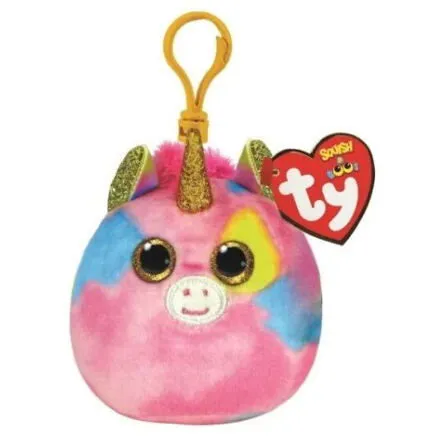 TY Squishy Beanies FANTASIA prívesok 8,5 cm - farebný jednorožec