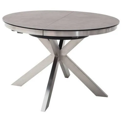 Livetastic JÍDELNÍ STŮL, antracitová, barvy nerez oceli, 120/120/76 cm