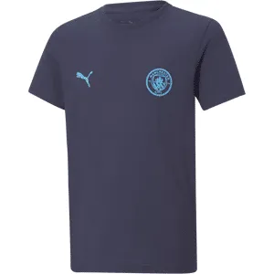 Puma Manchester City Essential Tee, t-skjorte, junior Peacoat