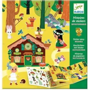 Autocolantes reposicionáveis, A floresta mágica, da DJECO multicolor