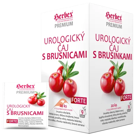 HERBEX Urologický čaj s brusinkami FORTE 20x1.5g
