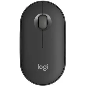 Logitech Pebble Mouse 2 M350s (noire) Souris sans fil au design moderne et silencieuse, idéale pour tout environnement de travail !