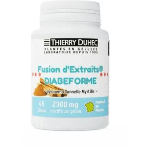 Thierry Duhec Fusion d'Extraits® Diabeforme 2300 mg : Conditionnement - 45 gélules
