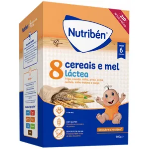 Nutribén Farinha Láctea 8 Cereais e Mel LA +6M 2x300g