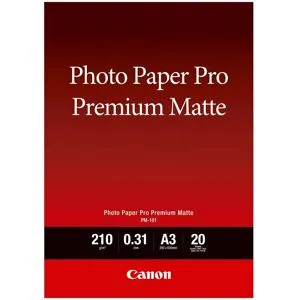 Canon A3 Photo Paper Pro Premium Matte, PM-101, 20 ark, 210g/m2