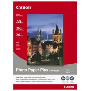 Canon A3 Semi-Gloss Photo Paper, SG-201, 20 ark, 260g/m2