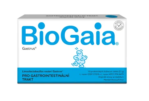 Biogaia Gastrus 30 probiotických žvýkacích tablet