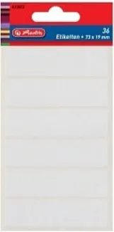 Herlitz - Etikety kancelářské bílé 82x21mm