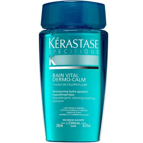 Kérastase Šampón pre citlivú vlasovú pokožku pre normálne až zmiešané vlasy Bain Vital Dermo-Calm (Hypoallergenic Hydra-Soothing Shampoo) 1000 ml