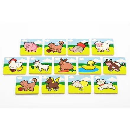 Teddies Pexeso drevené 24 dielikov