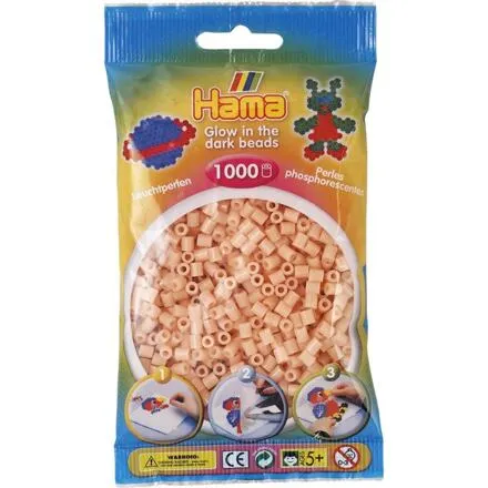 Hama Zažehľovacie korálky MIDI - svietiace červené 1000ks