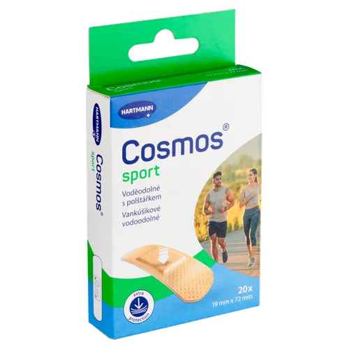 Hartmann Cosmos Sport voděodolné náplasti s polštářkem 19 mm x 72 mm 20 ks