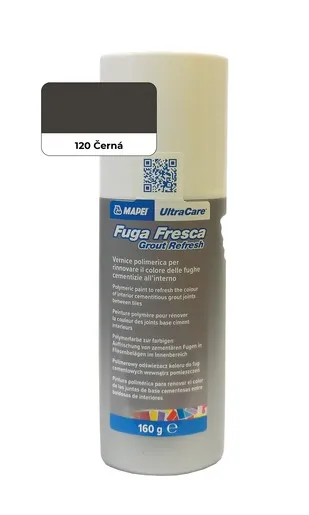 Farba na škáry Mapei Fuga Fresca čierna 160 g FUGAFRESCA120