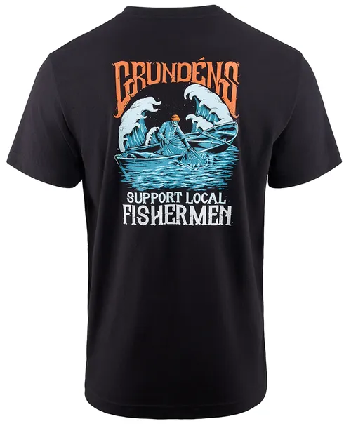 Grundéns tričko support fishermen ss t-shirt black - xxxl