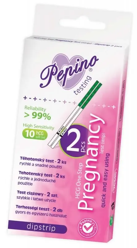Pepino Dipstrip těhotenský test 2 ks