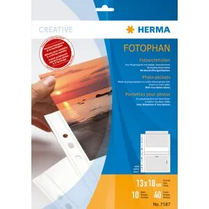HERMA Fotophan 13 x 18cm Branco (10 Folhas)