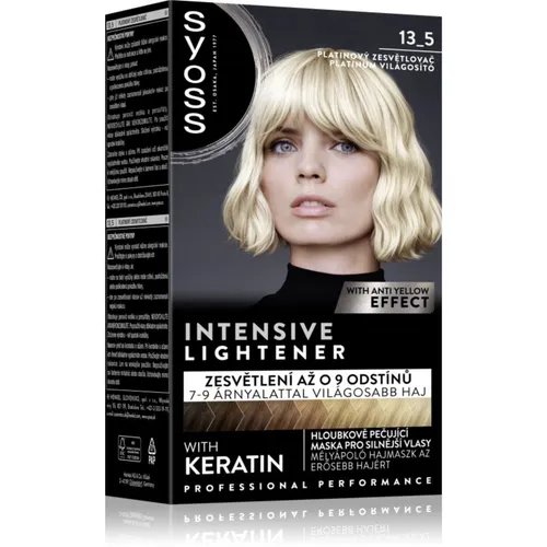 Syoss Intensive Lightener odbarvovač pro zesvětlení vlasů odstín 13_5 Platinový zesvětlovač 1 ks