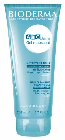 Gel spumant ABCDerm, 200 ml, Bioderma