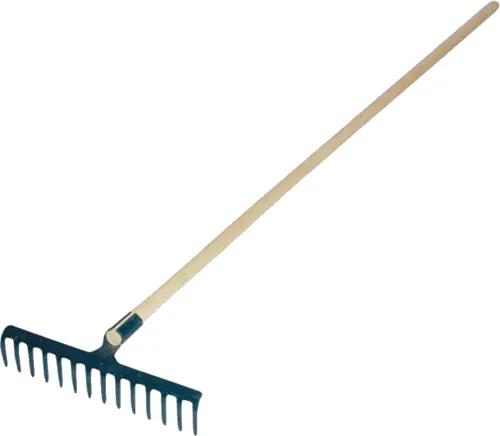 Hrábě kovové s násadou 16 zubů