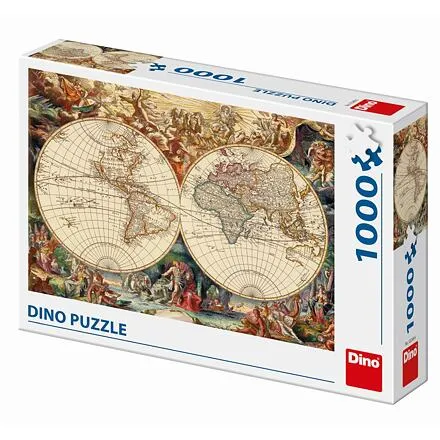Dino Historická mapa 1000 dielikov Puzzle