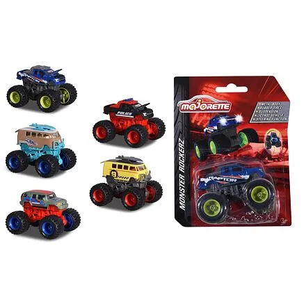 Majorette Auto Monster Rockerz 9cm, 5 druhov