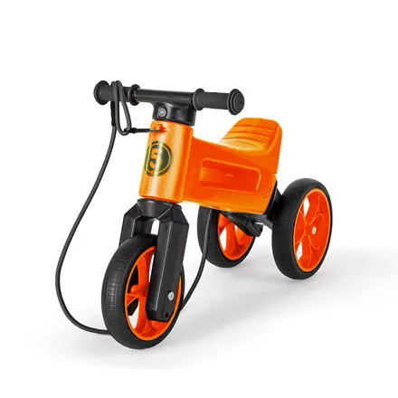 Teddies Odrážadlo FUNNY WHEELS Rider SuperSport oranž. 2v1 + popruh, 