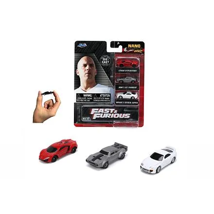 Jada Rýchlo a zbesilo set 3 áut Nano Cars 1,65" Wave 4