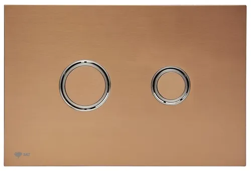 Ovládacie tlačidlo SAT kov ružová zlatá mat SATATBRG