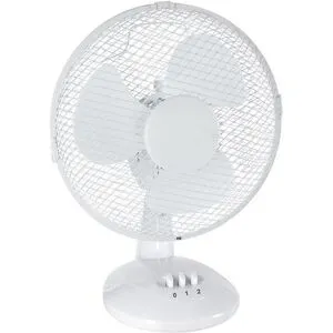 Gerdmans Pöytätuuletin, valkoinen, Ø 270 mm, 2 nopeutta