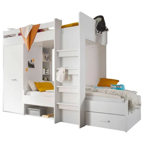 Carryhome VYVÝŠENÁ POSTEĽ, 90/200 cm biela