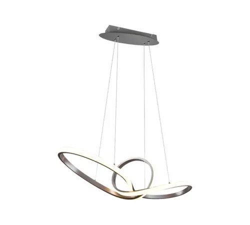 LED závesné osvetlenie Reality Sansa nikel R32751107