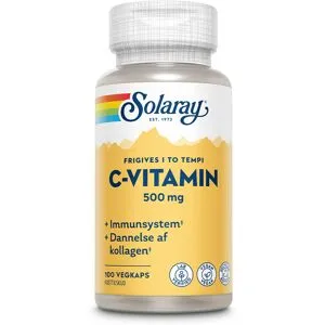 Solaray C-vitamin - 500 mg - 100 Kapslar