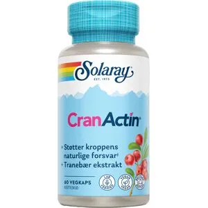 Solaray CranActin Tranebærekstrakt - 60 Kapslar