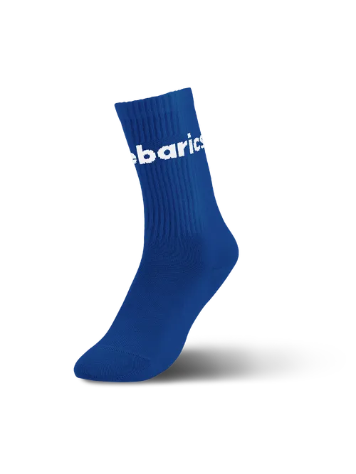 Barebarics - Barefootové ponožky - Crew - Cobalt Blue - Big logo