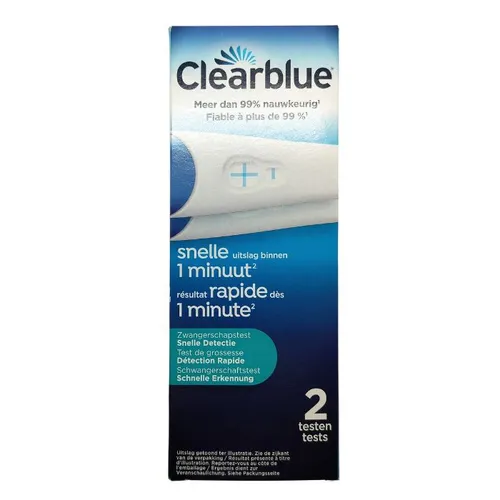Clearblue Zwangerschapstest Snelle Detectie 2 Stuks