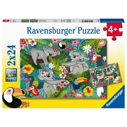 Ravensburger Koaly a leňochodi Puzzle 2x24 dielikov
