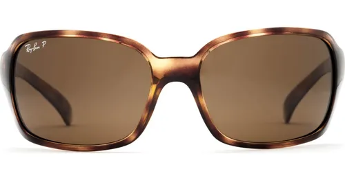 Ray-Ban RB4068 642/57 60 - cuadradas gafas de sol, mujer, marrón, polarizadas