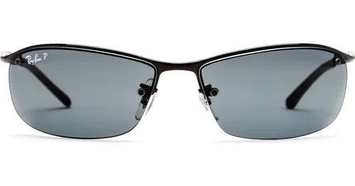 Ray-Ban RB3183 002/81 63 - rectangulares gafas de sol, hombre, negro, polarizadas