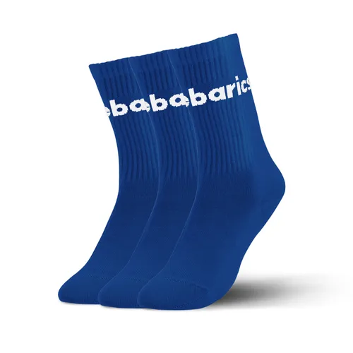 Barebarics - Barefootové ponožky - Crew - Cobalt Blue - Big logo - 3 pack