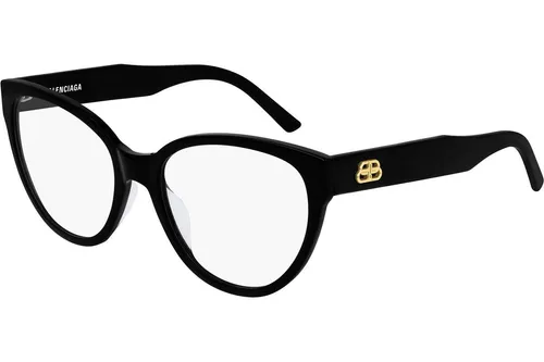 Balenciaga BB0064O 001, Černé, Materiál 0, Dámské dioptrické brýle