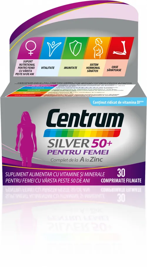 Centrum Silver pentru Femei 50+, 30 comprimate