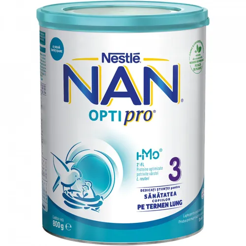 NAN OPTIPRO 3 HMO 800g – Lapte praf copii +1 an | Nestle